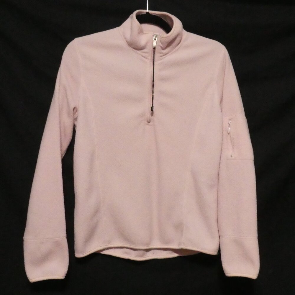 MIKK COUTURE | medium | Partial Zip-Up Fleece Pullover Sweater | Elastic Cuffs